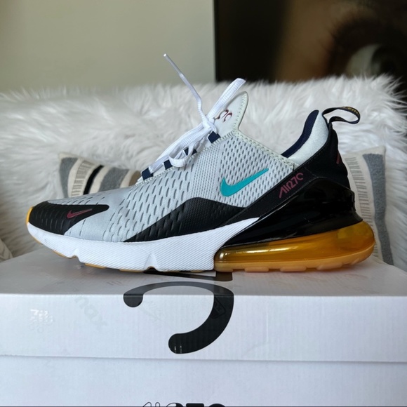 Nike Other - Nike Air Max 270 Men US 10.5 Pure Platinum / Oracle Aqua